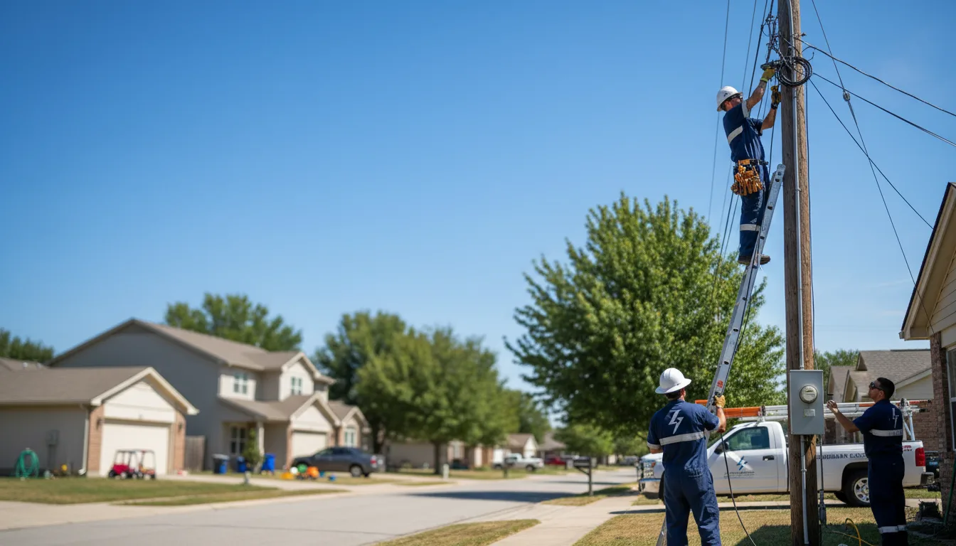 Residential electrician providing installation services in Maybeury, WV